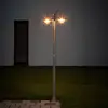 Lindby Außenleuchte Damion, 200 cm, 2-flammig, E27, IP44