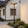 Lindby Außenleuchte Eddie, 198 cm, rost, Metall, IP44, E27