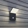 LED-Außenwandleuchte Nevio, Metall, anthrazit, Sensor