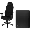 Vortech Prestige Plus Gaming-Stuhl Schwarz + Vortech Bodenschutzmatte ...