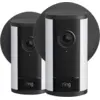 Ring Spotlight Kamera Pro 2. Generation Stecker Schwarz Doppelpack