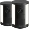 Ring Spotlight Kamera 2. Generation Akku Schwarz Doppelpack
