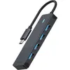 Rapoo USB-C Hub, USB-C auf USB-A grau
