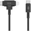 HYPER Hybrides USB-C-Kabel Targus Schwarz 1,5 m