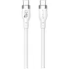Hyper® Silikon USB-C zu USB-C Ladekabel 1m (240W, Weiß)