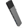 HYPER HyperDrive NET, Schwarz, Grau, HDMI, RJ-45, Thunderbolt 3, USB 3...