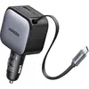 UGREEN Nexode EC603 90W KFZ-Schnellladegerät mit einziehbarem USB-C-Kabel