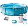 Intex 28208NP, 4485 l, Gerahmter Pool, Kind & Erwachsener, Leiter, Bla...
