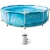 INTEX 28208GN - Frame Pool - Beachside (305x76cm) inkl. Filterpumpe Fr...