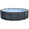 INTEX 26384GS Frame Pool 478x124cm Graphit Set Sandfilterpumpe Leiter ...