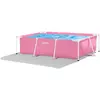 INTEX 28266NP - Pink Rectangular Frame Pool (220x150x60cm) Swimmingpoo...