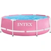 INTEX 28290ND - Pink Metal Frame Pool (244x76cm) Swimmingpool Planschb...