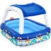 Bestway Family Pool mit Sonnenschirm Sea Captain (213 x 155 x 132 cm)