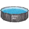 Bestway Steel Pro Max Ø 366x100 Cm Stahl Runder Aufstellpool Blau 9150...