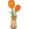 Robotime Holzbausatz Tulpe orange