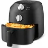 Midea MAF20P0BPK, Heißluftfritteuse, 2 l, Einzelbild, Schwarz, Drehreg...