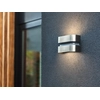 LUTEC Maya LED Aussenwandleuchte 2fach 3000 K 15W IP44 Nickelfarbig
