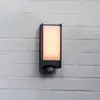 LED-Sensor-Außenwandlampe QUBO, dunkelgrau, Höhe 27 cm, IP54