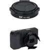 JJC ALC GR3 Auto Lens Cap (49 mm), Objektivdeckel, Schwarz