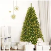 COSTWAY Künstlicher Weihnachtsbaum, 1000 Zweige, 350 LEDs mit 11 Modi