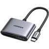 Ugreen CM387 (USB-C), Speicherkartenlesegerät, Grau, Schwarz