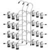 SONGMICS Kleiderbügel Hosenbügel platzsparend, (3-tlg), aus Metall, Ro...