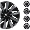 OMAC Radkappen Sparco 14 Zoll Roma Silber Grau 4tlg, (4-St) Einfache I...