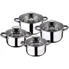San Ignacio Hita Kochtopfset 8 Einheiten Silber Silber One Size