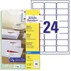 Avery Dennison, Etiketten, Etiquette d'adresse jet d'encre, 63,5 x 33,...