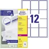 Avery Dennison, Etiketten, Etiquette d'adresse, 63,5 x 72 mm, blanc