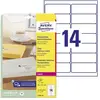 Avery Dennison, Etiketten, Etiquette d'adresse, 99,1 x 38,1 mm, transp...
