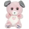 Cutydoo Love Dog Plüschtier - GIPSY TOYS - 13 cm - Rosa/Grau