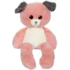 Leggies Hunde-Plüschtier   GIPSY TOYS   Rosa und Grau. 48 cm