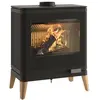 Invicta P610449, Freistehende Feuerstelle, Geschlossen, Brennholz, Ant...