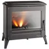 Invicta Modena, Freistehend, Schwarz, Hinten, Holz-Briketts, 300 m³, 1...