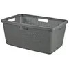 Curver, Wäschekorb, Jute Wäschekorb 46L Deep Shadow (46 l)