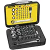 Stanley, Bits, 1/4" BitSatz, 25 mm, mit Knarrenschlüssel und Steckschl...