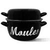 Muscheltopf   MENASTYL   3645563   Emaillierter Stahl   Schwarz   18 c...