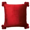 Kissen Vivaraise Tender Pompons 45x45 cm
