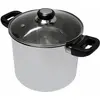 BAUMALU Edelstahl-Cateringschale + Bakelit-Saphirglasdeckel - 24 cm
