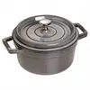 Staub Cocotte, Grau, Eisenguss, 22 cm, 4,1 kg