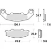TRW, Bremsbeläge, (Organisch (Resin))