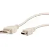T'nB CABLE USB 2.0 TYPE A - MINI B M/M 1M (BLANC) (1 m, USB 2.0), USB ...