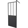 Festwand 80X200 Industrieller Stil Schwarz