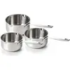 Serie von 3 edelstahl 16/18 / 20cm töpfen Beka 15026974