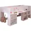 Parisot Kinder Hochbett "Pirouette 1" Weiß