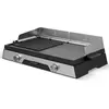KitchenChef Elektrische plancha 2200 w, edelstahlplatte 52 x 31,5 cm K...
