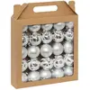 Atmosphera, Christbaumschmuck, Zestaw bombek w brokatowe wzory, Ø 6 cm...