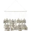 Wandaufhängung Adventskalender beige l90cm