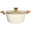 Topf aus Aluminium HARMONY mit Holzgriffen, 25 cm